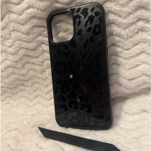 Loopy phone case 🐆 iPhone 12 Pro Max black leopard